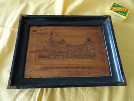 Luzern,  alte Kupferplatte gerahmt von der Festhalle 1900/30