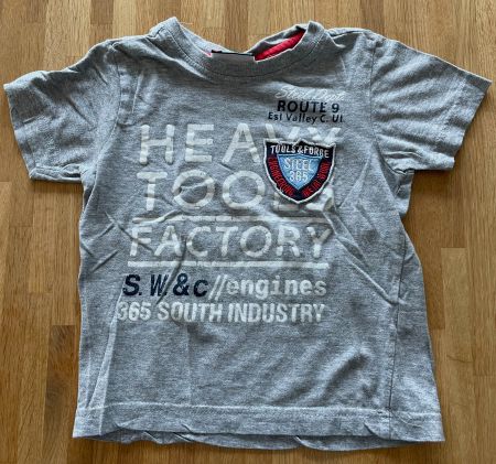 T-Shirt grau Heavy Tools Factory Gr. 3/4 // 104