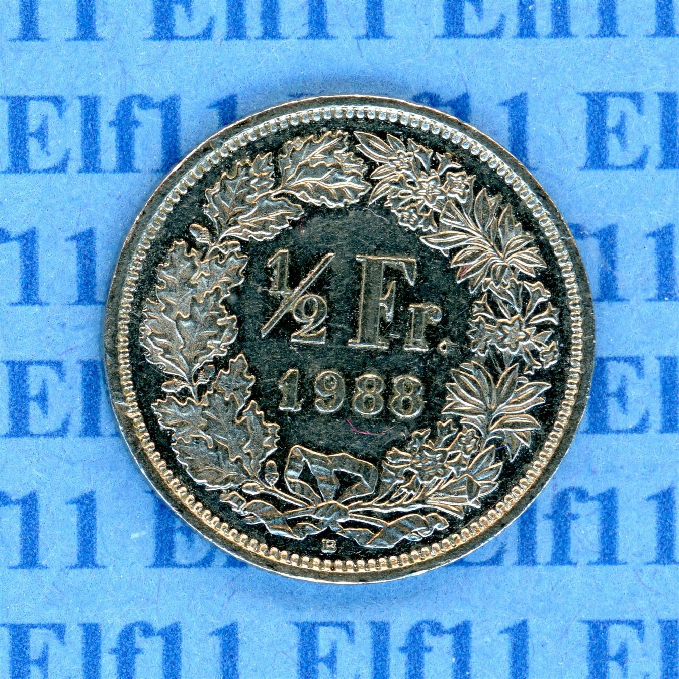 Tutti le monete: CHF___0.50 1988 -vz 50 Rappen – Usato da Widnau venduto da Elf11