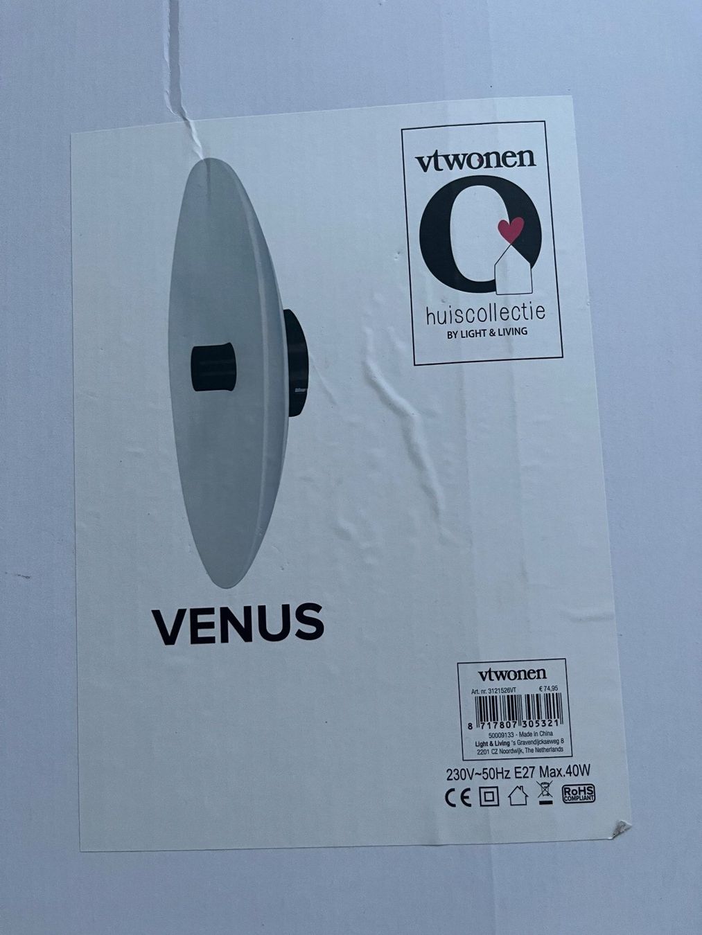 Lampade: Wandlampe Venus – Nuovo e nell'imballaggio originale da Bern venduto da Vineb 4