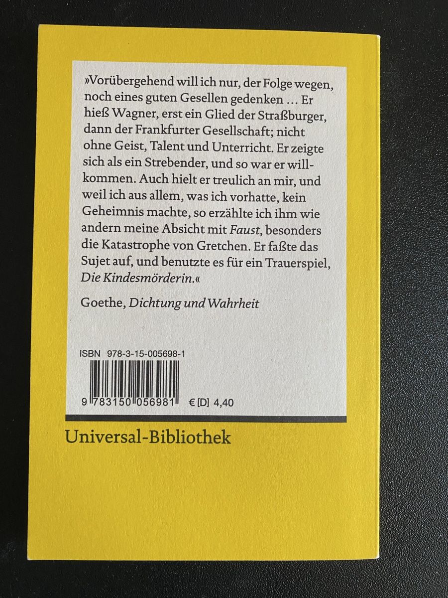 Livres: Reclam Die Kindermörderin – Neuf (Voir description) à Samedan par alwi_611 1