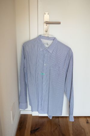 Officine Générale Hemd XL blau weiss gestreift neu