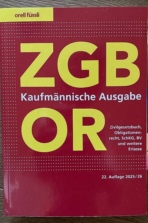 Bücher: ZGB OR 2025/26 – Gebraucht aus Paspels von giu_vt7p