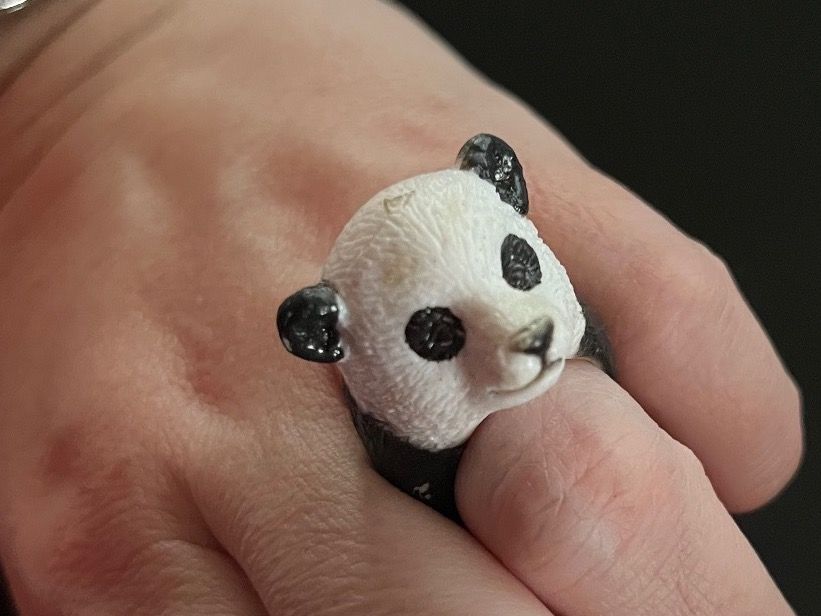 Ringe: Ring mit Panda, Nr. 62 – Neu (gemäss Beschreibung) aus Gams von Mariawicca 4
