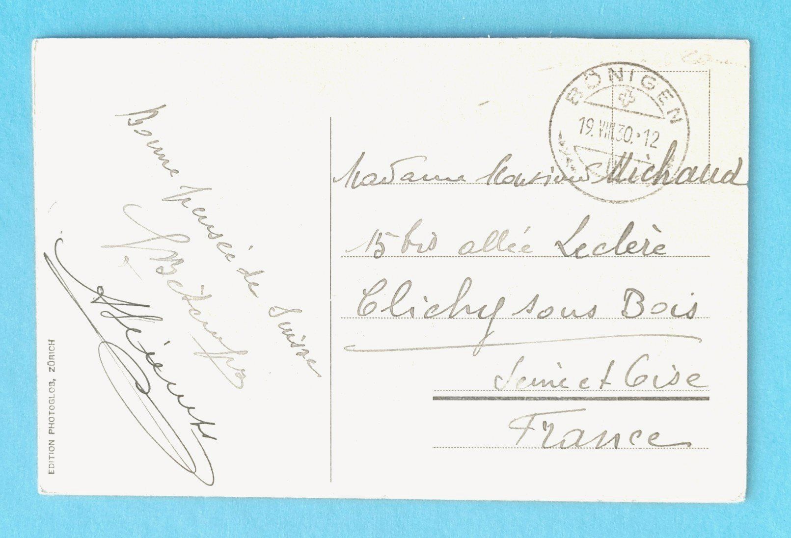 Cartes postales: Bernerhaus - Chalet Bernois - Poststempel Bönigen  1930 – D'occasion à Rothrist par RROENK 1