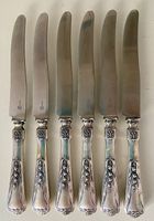 Jezler 800er 6 Silber Dessertmesser