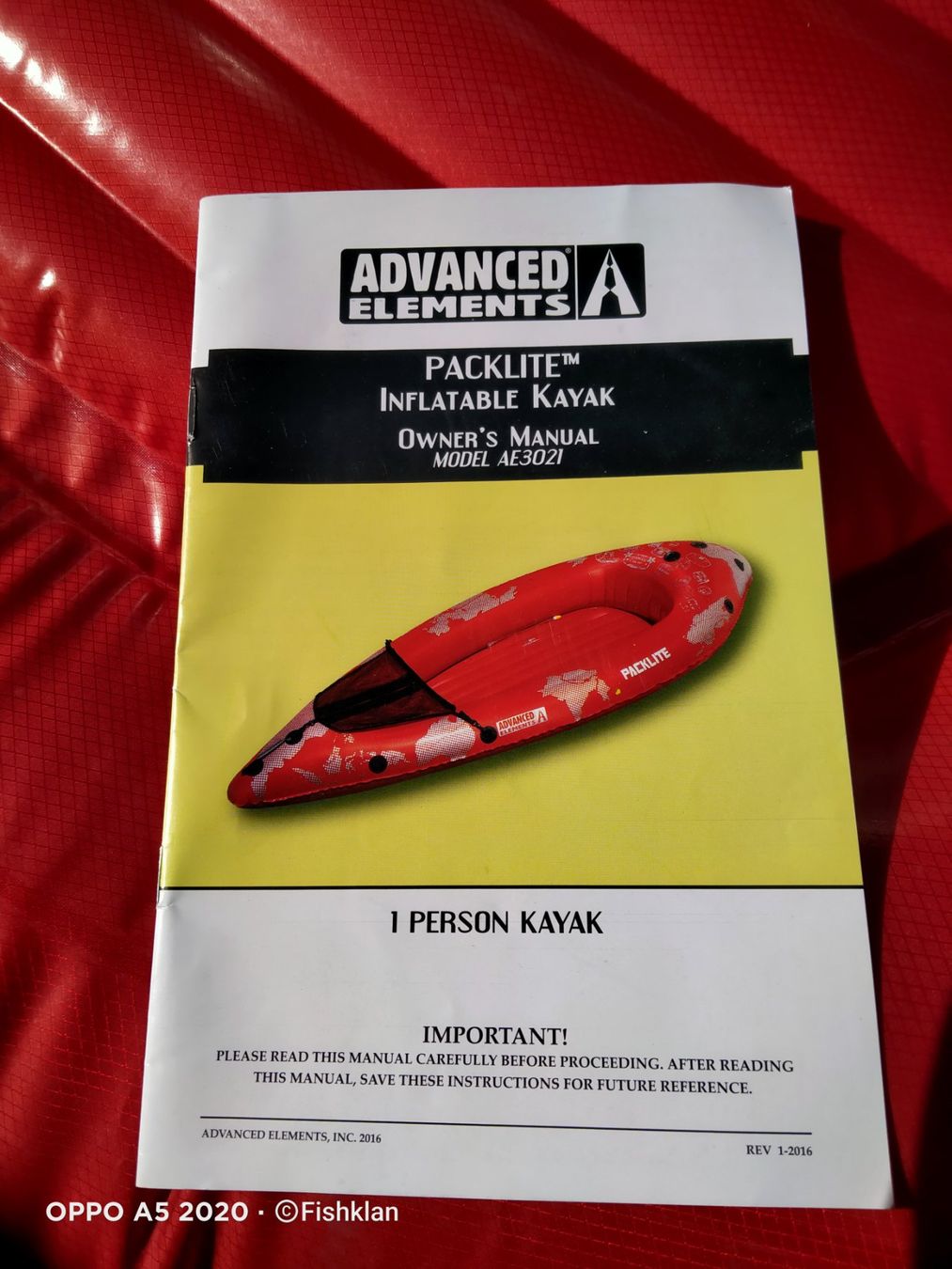 Barche: KAYAK Packlite ADVANCED ELEMENTS Schlauchboot – Usato da Küssnacht am Rigi venduto da WorthPoint