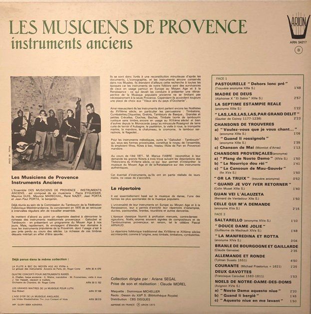 Dischi in vinile: Les Musiciens de Provence (LP, 1973) – Usato da Grüningen venduto da azulamarillo_vinyl 1