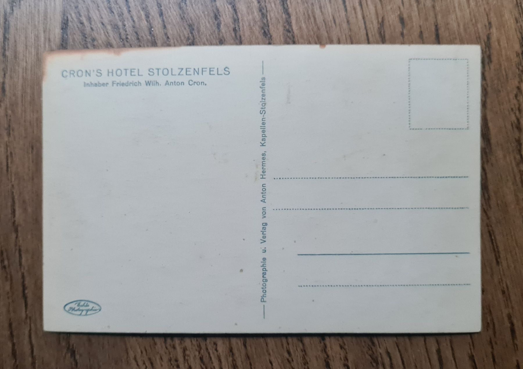 Cartoline postali: Hotel Stolzenfels, Rheinterasse, Koblenz – Usato da Ebikon venduto da Donar50 1