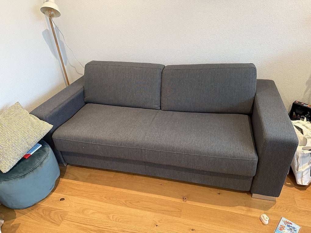 Micasa Sofas: Graues Schlafsofa mit Bettfunktion! – Gebraucht aus Sissach von ruppi11