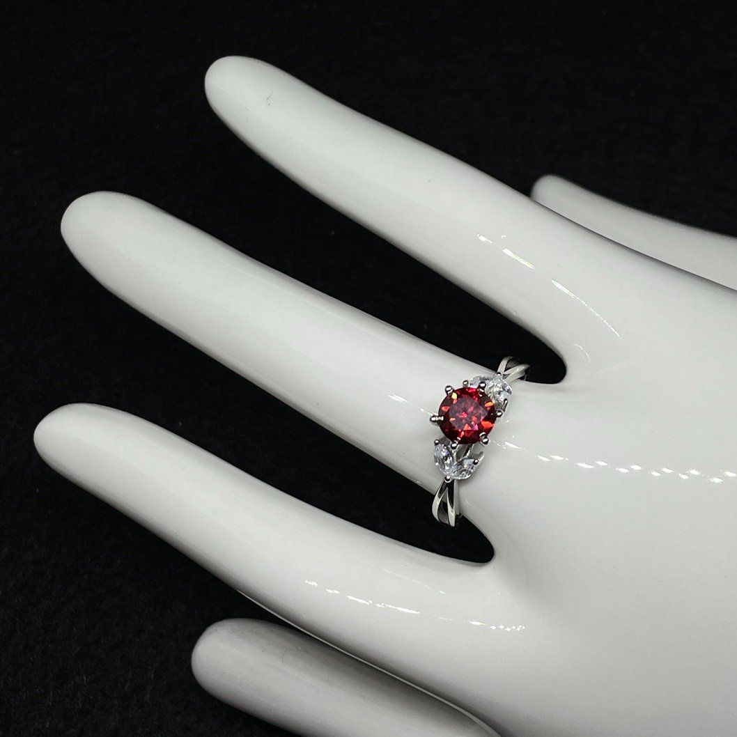 Anelli: Moissanite Ring, Silber 1ct - Gr. 58 Zertifikat – Nuovo (secondo la descrizione) da Thun venduto da Creative-Art-Tess 5