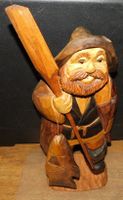 Holzschnitzerei, Fischer, H 58 cm