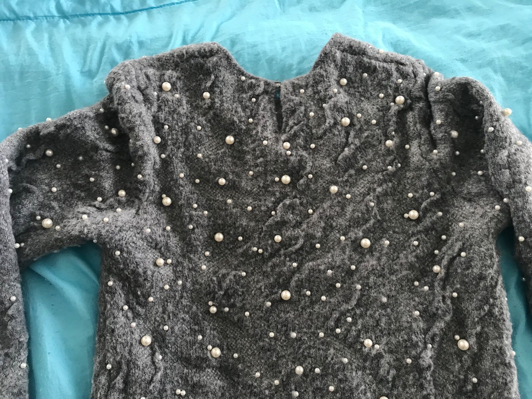 Zara Pullover & Sweatshirts: Zara Perlenpullover Grobstrick Gr. S – Gebraucht aus Niederteufen von mix18 1
