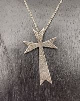 KREUZ ANHÄNGER & KETTE IN 925 SILBER HALSKETTE