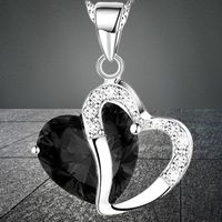 🖤 Romantischer Herzanhänger mit Halskette✨💫