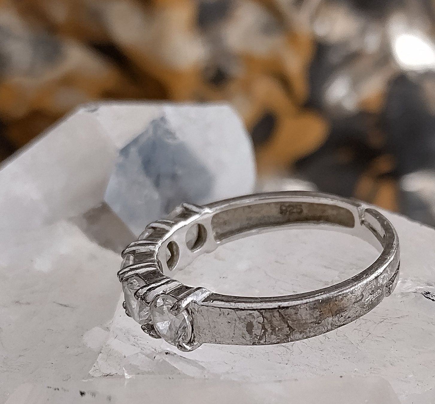 Anelli: GLITZER RING IN 925 SILBER – Usato da Romanshorn venduto da Glitzer-Paradies 6