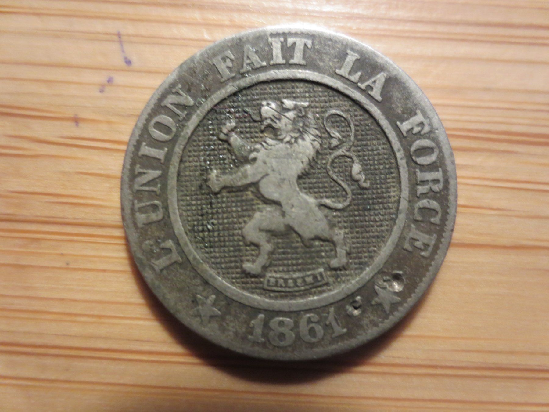 Tutti le monete: Antike Münze Belgien 1861 – Usato da Weier im Emmental venduto da waefler03 1
