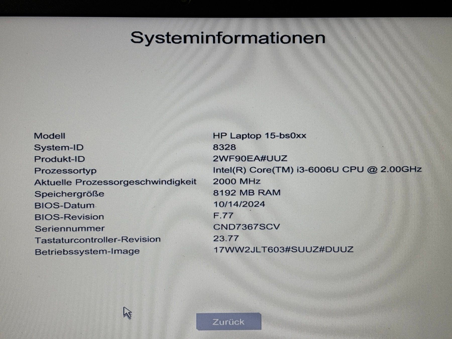 Hewlett Packard Notebooks: Notebook HP 15-bs0xx, 8 Gb RAM, 256Gb SSD – Gebraucht aus Nussbaumen AG von Faxi2 5