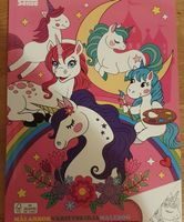 New Coloring Book Unicorns Rainbow Design