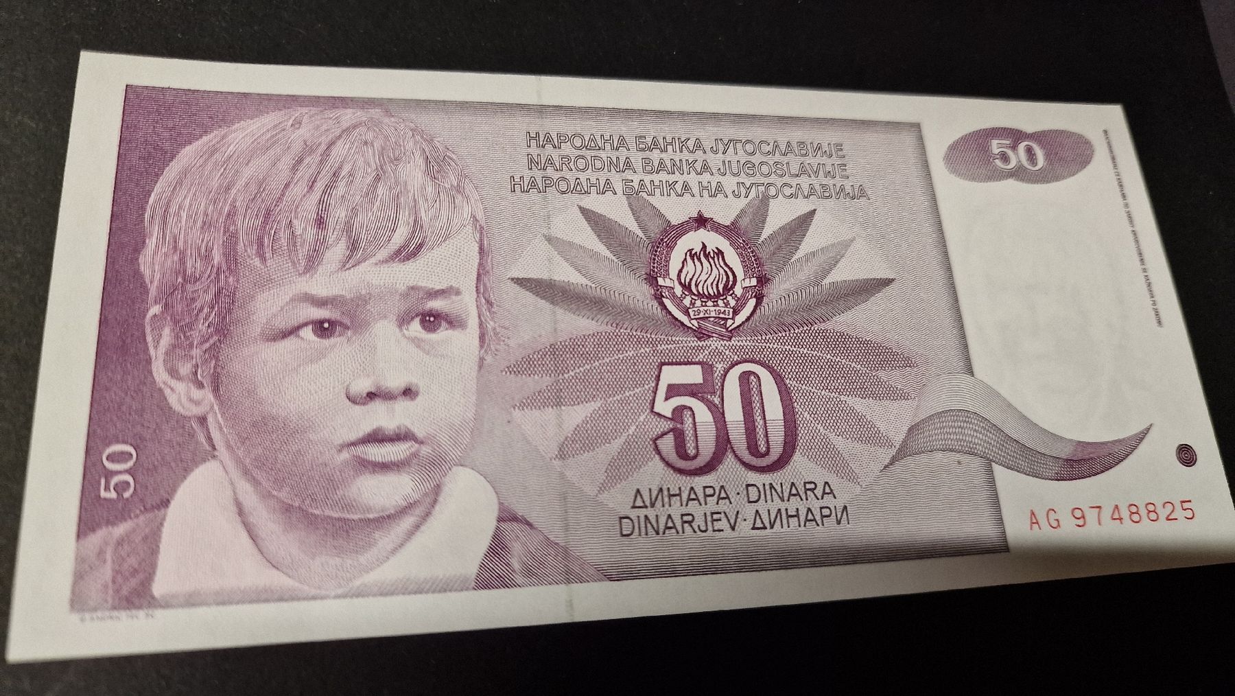 Banconote: Banknote Jugoslavija 1990 NEU – Nuovo e nell'imballaggio originale da Herisau venduto da Antiques.AR