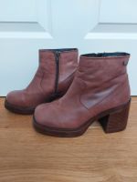 Musse&Cloud Lederstiefel Plateau Blockabsatz, Übergang