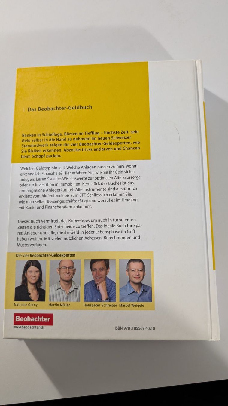 Bücher: Das Beobachter-Geldbuch – Neu (gemäss Beschreibung) aus Baar von Arthur_Fooksayk 1