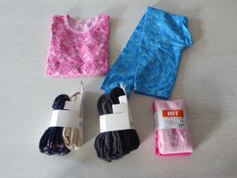 NEU!8-teil. Mädchenset Thermowäsche Strumpfhosen Gr.146/152