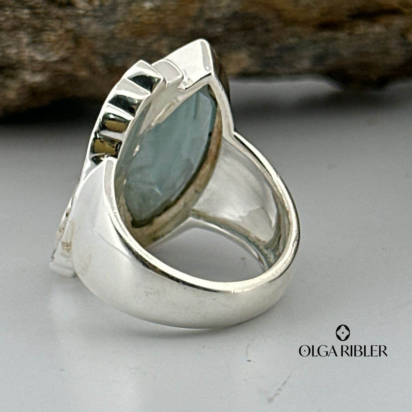 Olga Ribler Anelli: Unikate Silber Ring 925 Grösse 52 mit Aquamarin – Nuovo (secondo la descrizione) da Luzern venduto da Schmuckoutlet 6