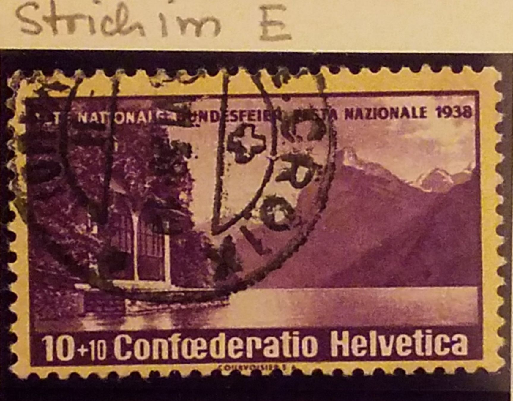 Tous les timbres: PD) Abart Strich im E – D'occasion à Baden par Eggi