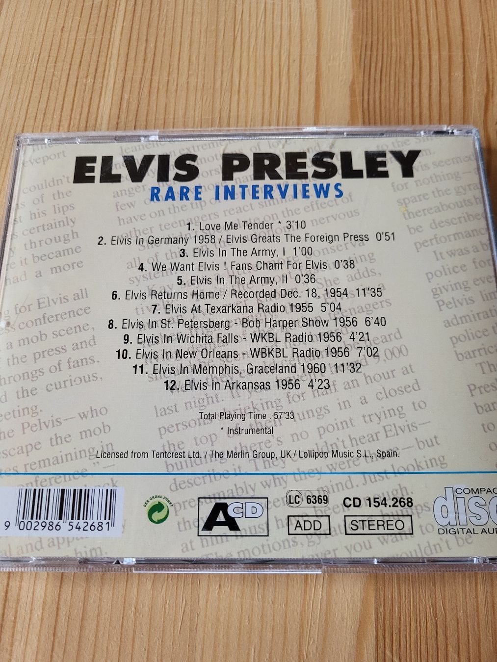 CDs: Elvis Presley Rare Interviews – D'occasion à Wattenwil par Masimon 2