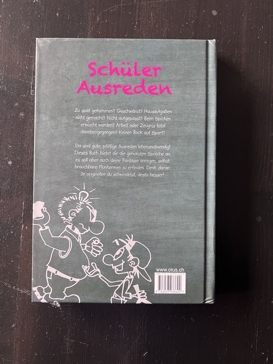 Libri: Schüler Ausreden, Ein Comic-Ausredenbuch – Nuovo (secondo la descrizione) da Zürich venduto da man_nq66 1
