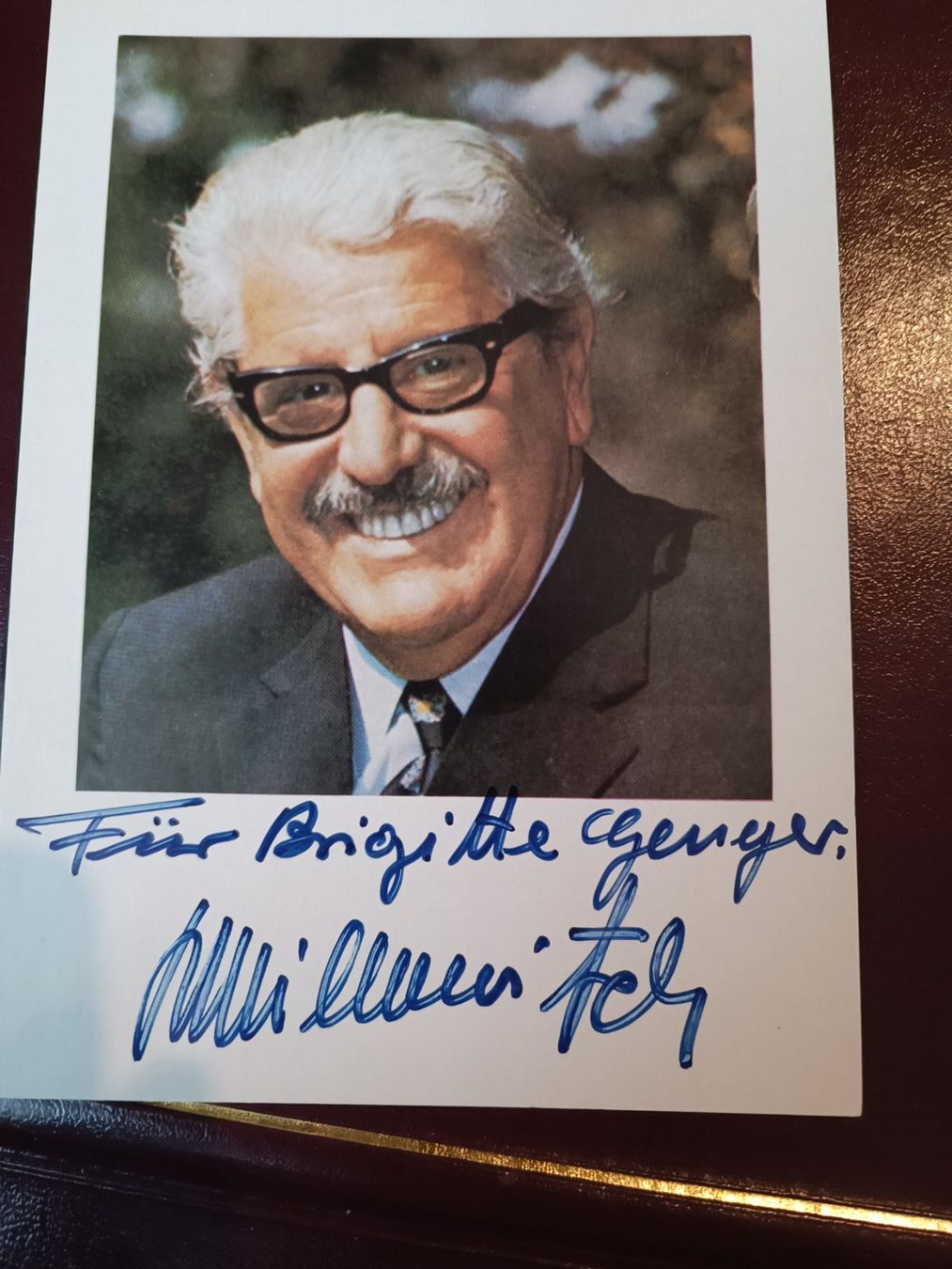 Autografi: Willy Millowitsch - handsigniert – Usato da Menziken venduto da Artographs