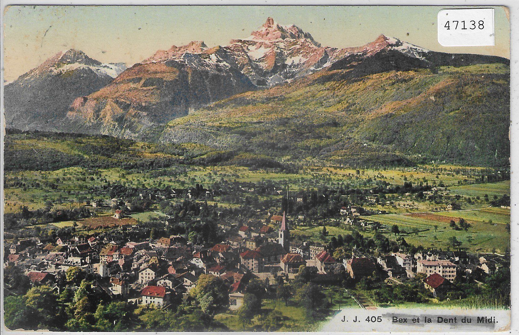 Cartoline postali: Bex et la Dent du Midi - Litho – Usato da Ettingen venduto da Kartenplanet