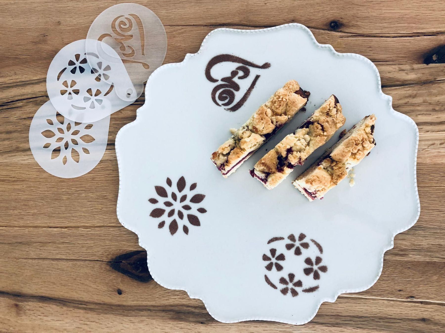 Sciablone: Schablone 4 Stück - Kaffee / Kuchen – Nuovo (secondo la descrizione) da Winkel venduto da Glamour4You 5
