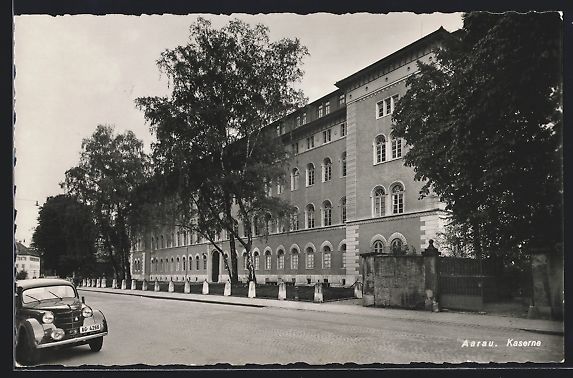 Cartoline postali: AK Aarau, Kaserne – Usato da Berlin venduto da bartko-reher