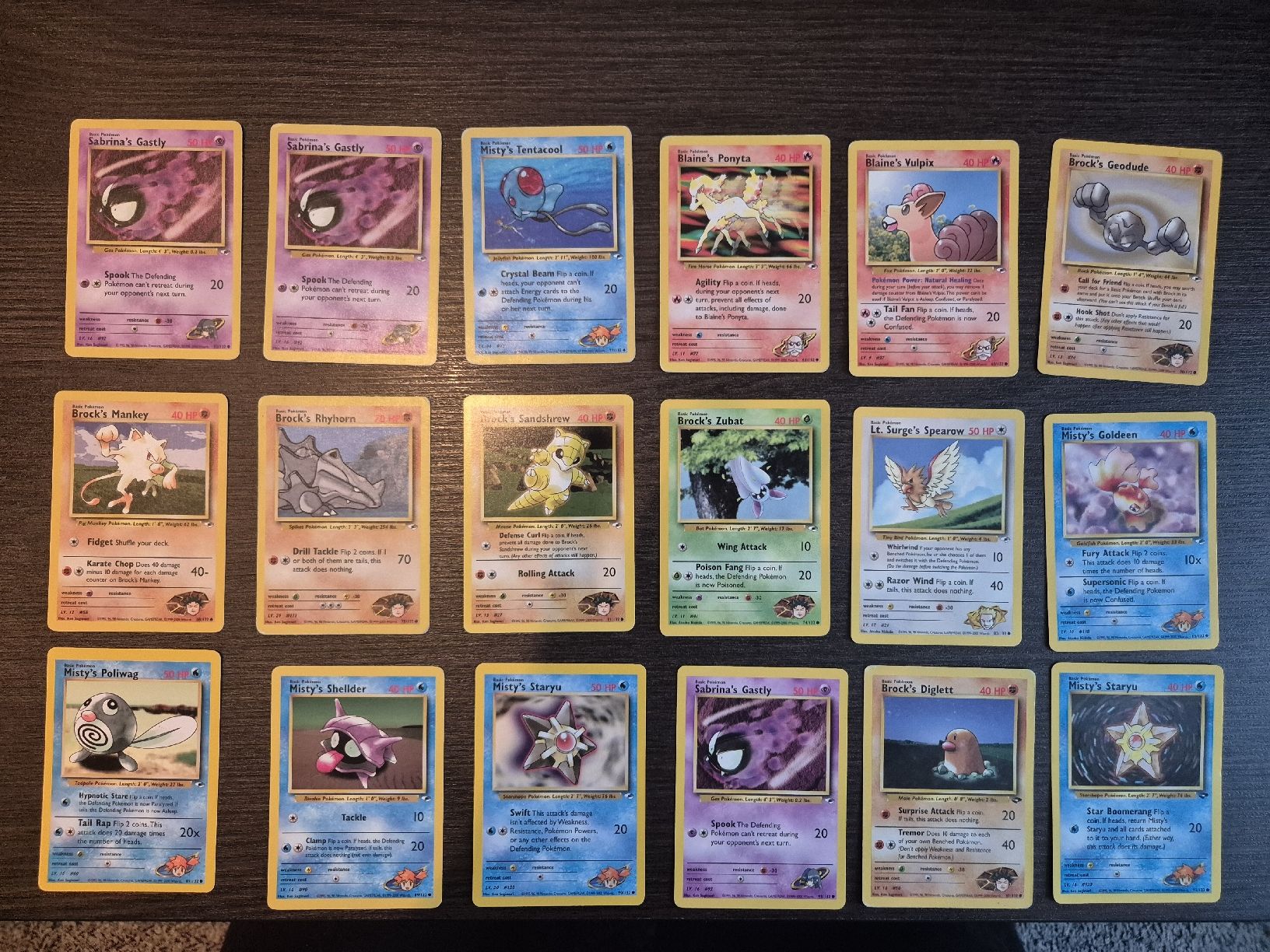 Pokémon Sammelbilder & Trading cards: Pokemon Diverse Karten Gym Set englisch – Gebraucht aus Luzern von Claike