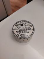 Englische Zahnpasta Dose, alt , Keramik