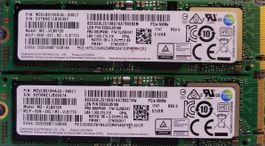 2x Samsung PM981 NVMe SSD 512GB gebraucht