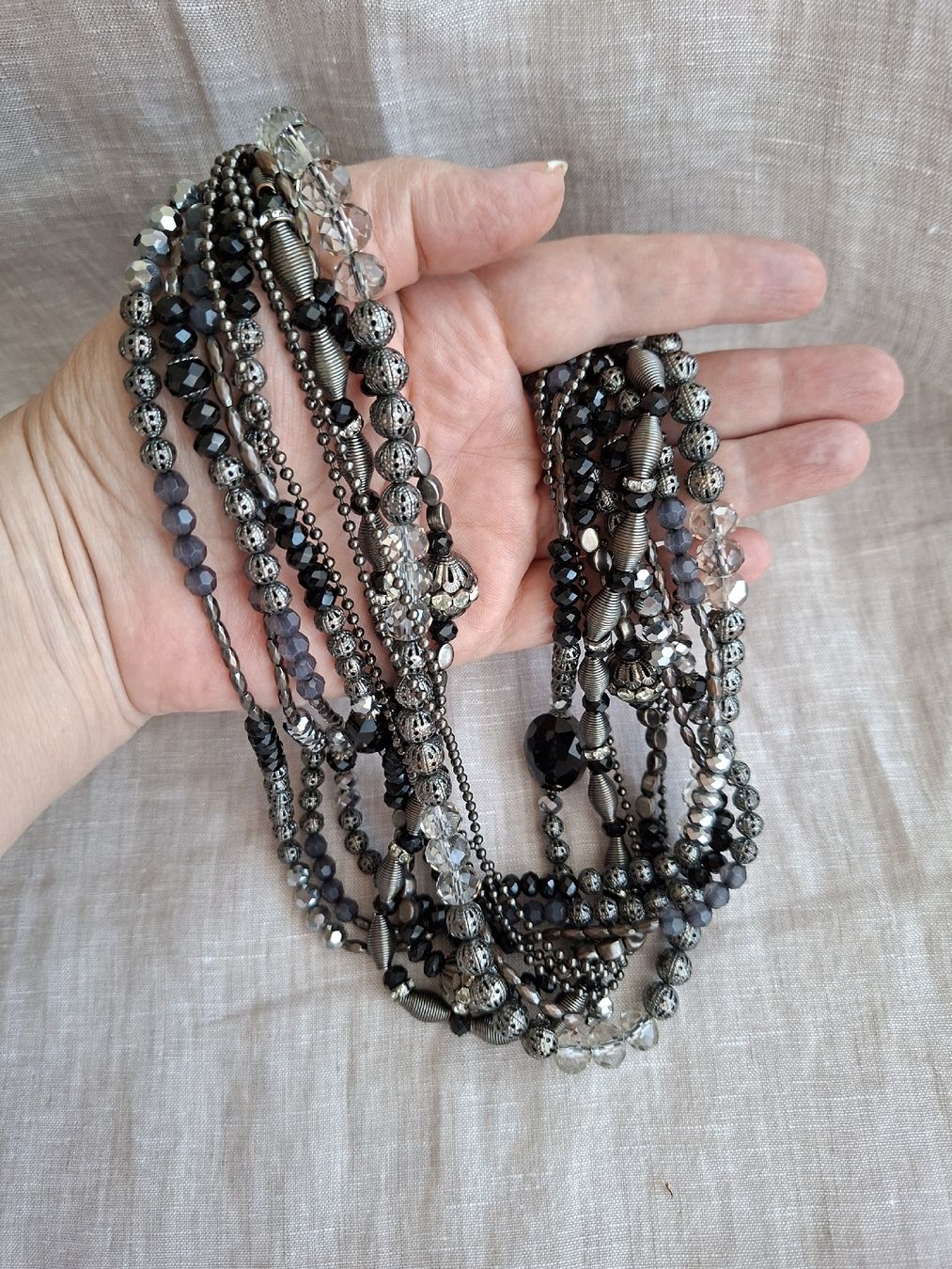 Catenine: Collier bohème noir multi-chaînes – Nuovo (secondo la descrizione) da Lutry venduto da Sim_Sta 4