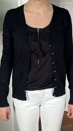 Mango Basics Strickjacke, Gr. M, schwarz, neuwertig!