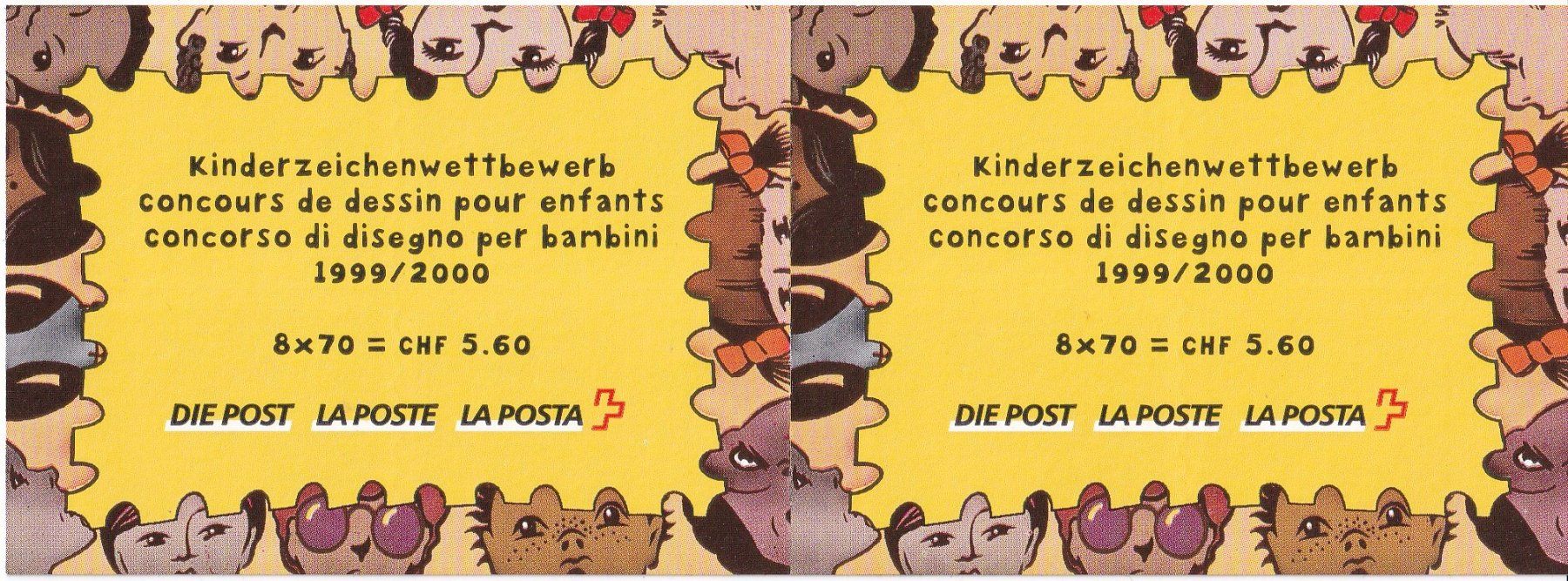 Tutti i francobolli: CH 2000, Markenheftchen Kinder-Malwettbewerb – Nuovo (secondo la descrizione) da Castione venduto da Rx-stamps 2