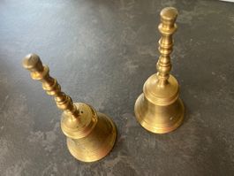 2er Set   ANTIKE    TISCH - GLOCKEN      MESSING