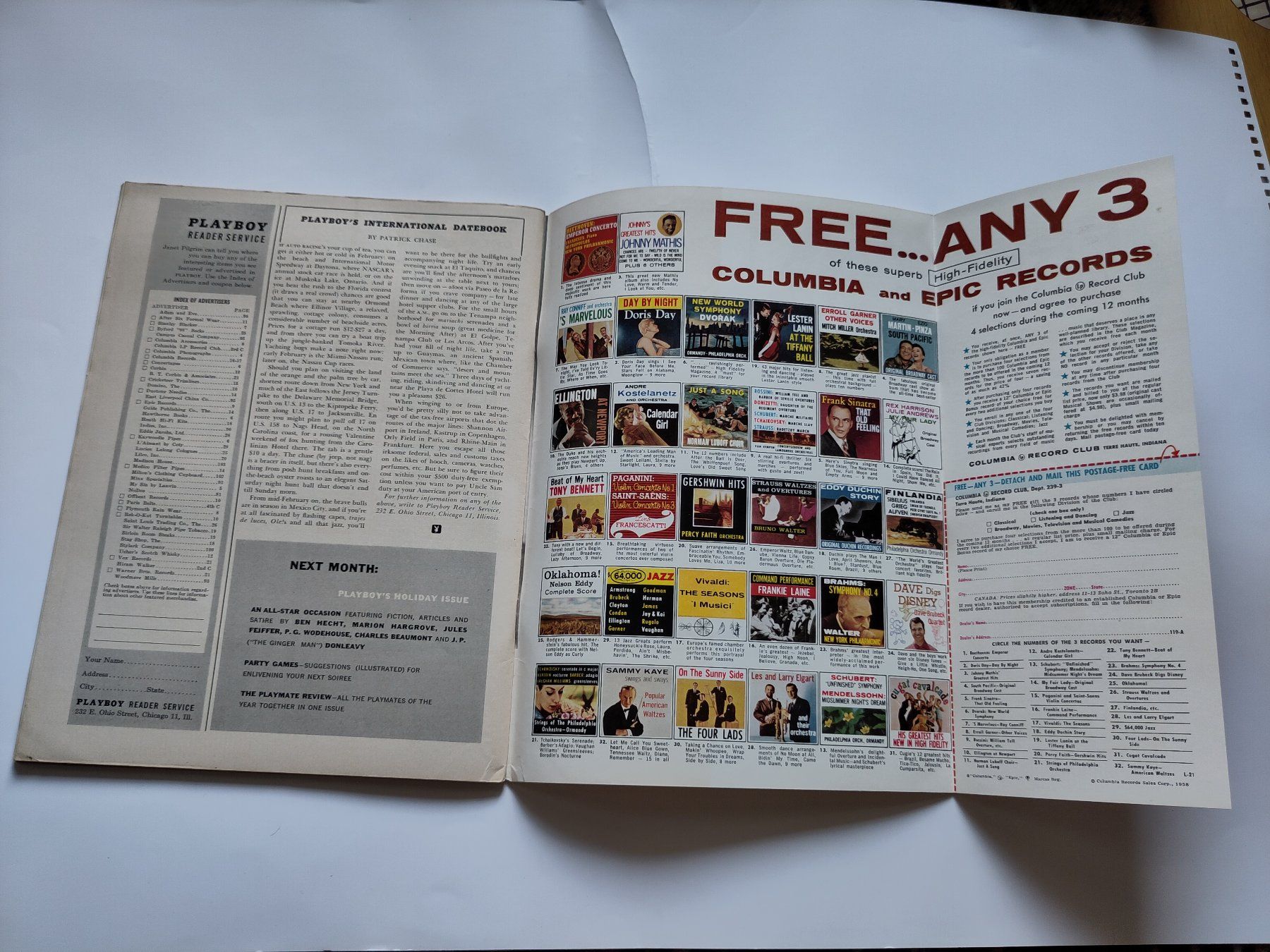 Revues & Magazines: Playboy Magazin Dezember 1958 – D'occasion à Schaffhausen par RolfMeister 8