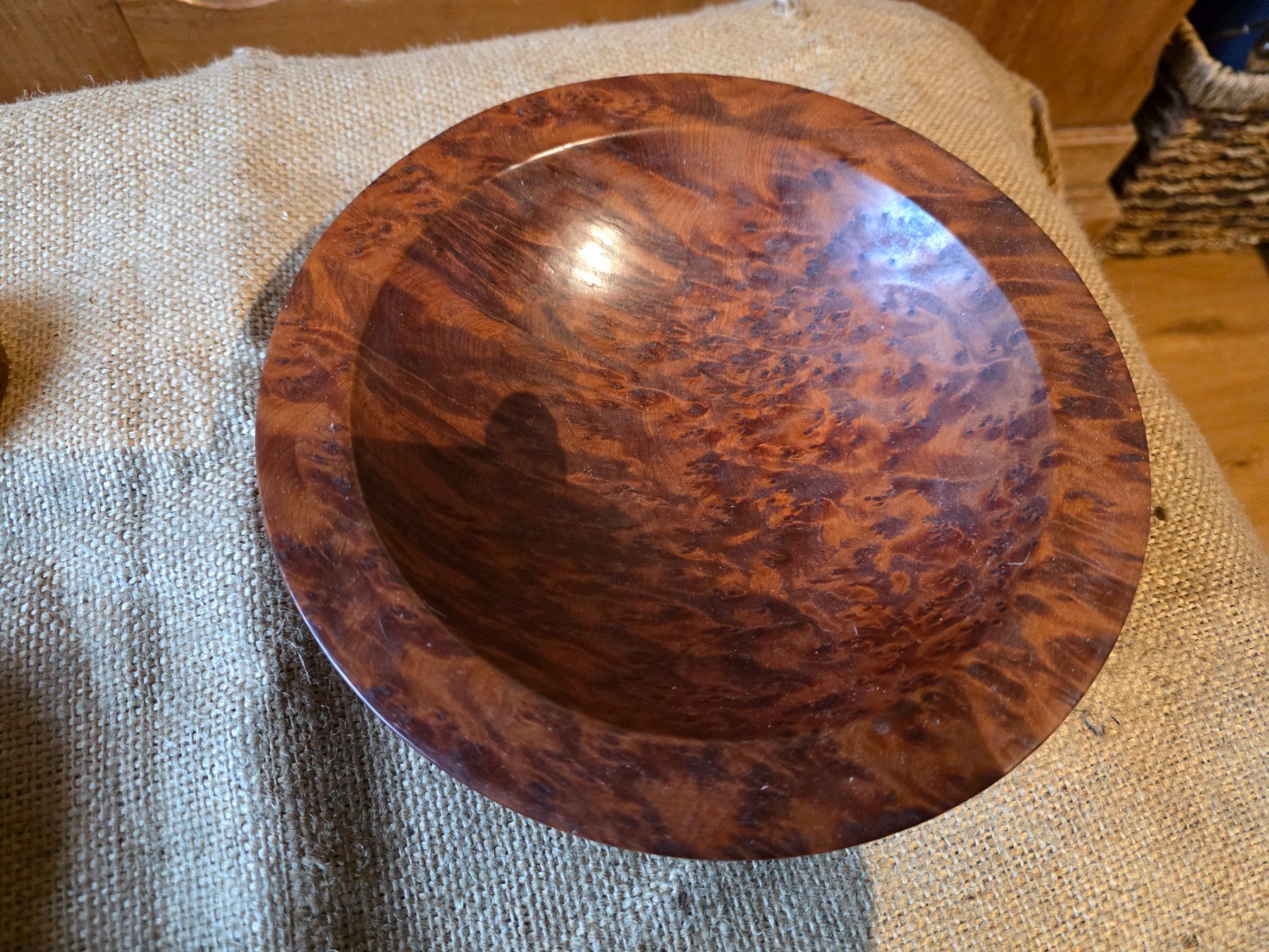 Schalen: wunderbare Holz Schale Teller  21cm x 5,5 cm – Gebraucht aus Walterswil BE von Lonitti 1