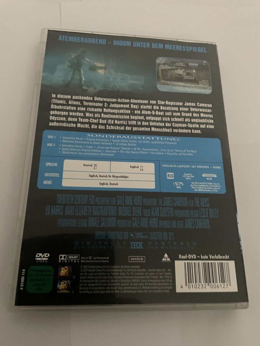 Alle DVDs: The Abyss – Gebraucht aus Winterthur von Cobraforce 1