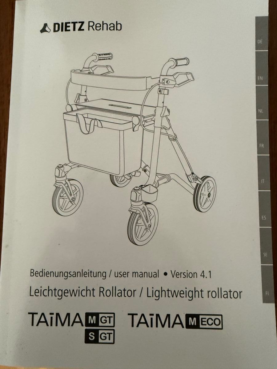 Ausili per la deambulazione: Neuwertiger Rollator Taima zu verkaufen – Nuovo (secondo la descrizione) da Zürich venduto da dotesio1972 3