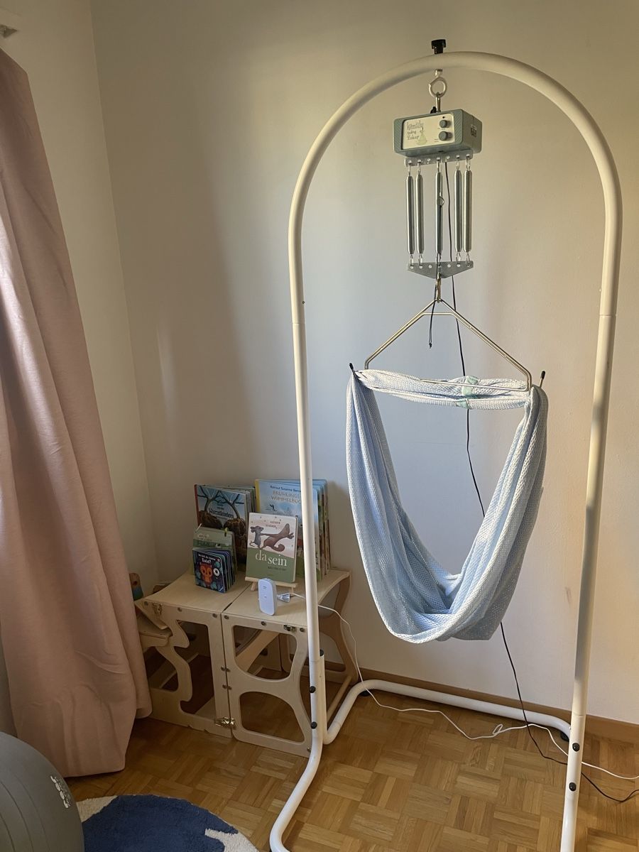 Swing2sleep Sdraiette & Sdraiette a dondolo: Federwiege Swing 2 Sleep Kemaly – Usato da Zürich venduto da SympaCycles