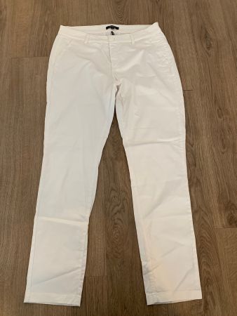 Comma Stoffhose Hose weiss Gr. L / XL
