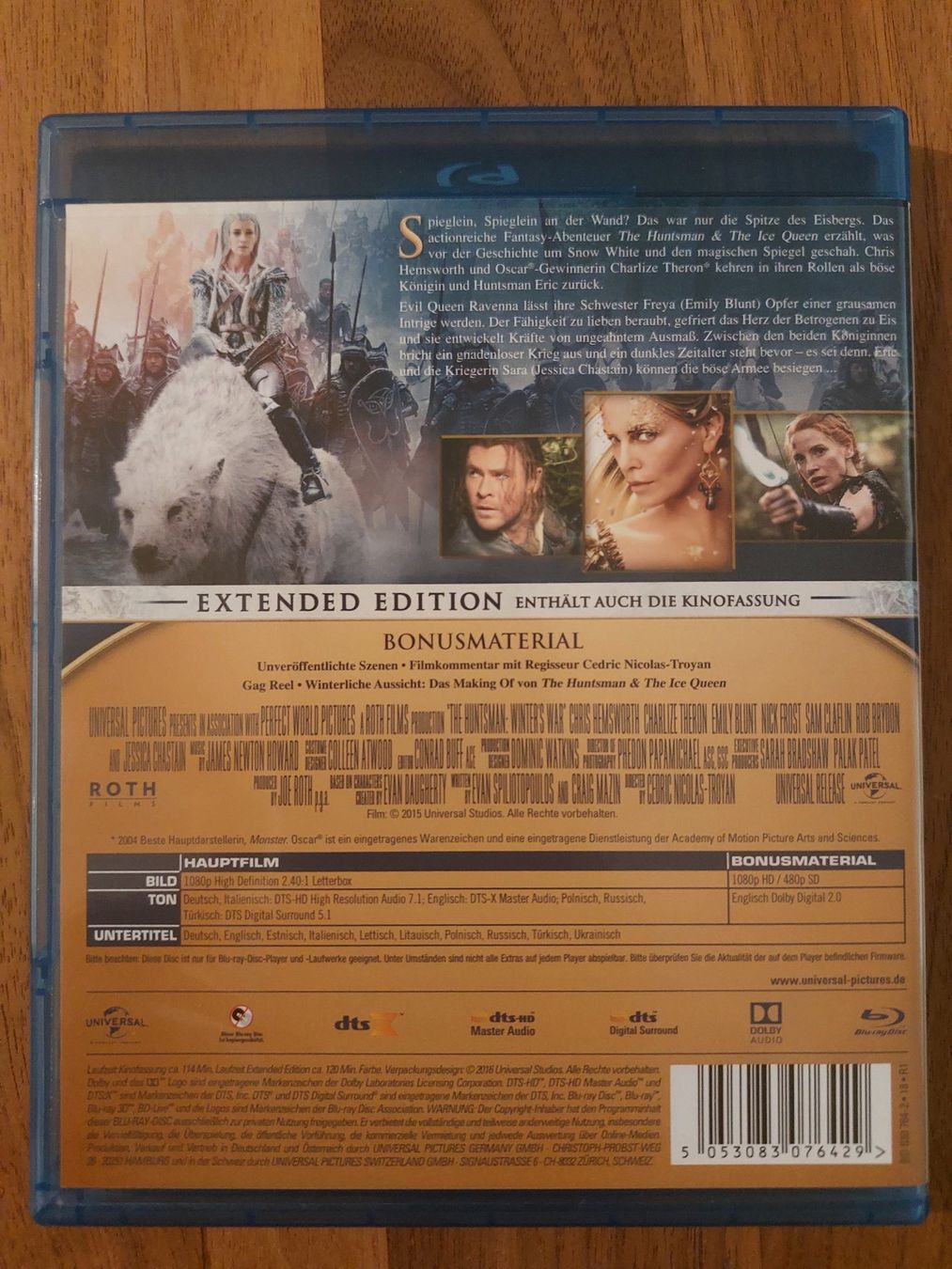 Tutti i DVDs: Blu Ray - The Huntsman & The Ice Queen – Usato da Rheinfelden venduto da FilmAuktion 1