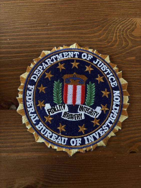 FBI Agenten Patch - Top Zustand! Sammlerstück! (Neu (gemäss ...